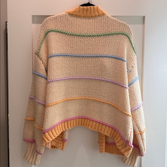 VRG GRL Striped Knit Cardigan Sweater - Picture 5 of 5